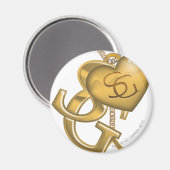 Supergirl Gold Locket Magneet (Voorkant / Achterkant)
