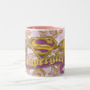 Supergirl Golden Cat 3 Tweekleurige Koffiemok