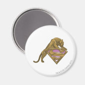 Supergirl Golden Cat Magneet (Voorkant / Achterkant)