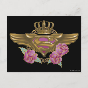 Supergirl Golden Wings Briefkaart