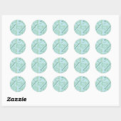 Supergirl Green Vine Logo Pattern Ronde Sticker (Vel)