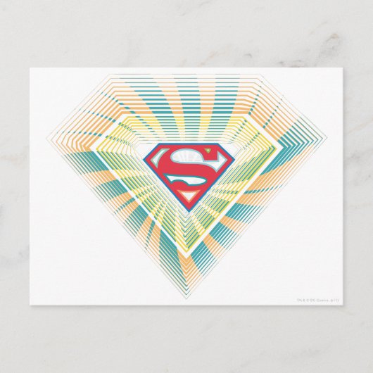 Supergirl Groovy Logo Briefkaart (Voorkant)