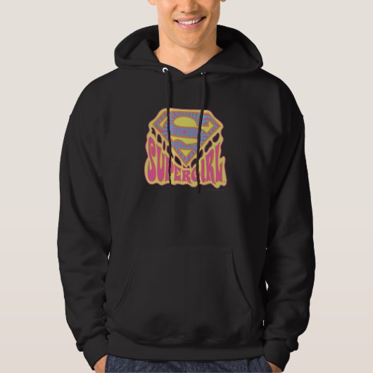 Supergirl Groovy Logo Hoodie (Voorkant)