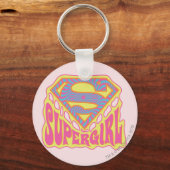 Supergirl Groovy Logo Sleutelhanger (Voorkant)