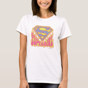 Supergirl Groovy Logo T-shirt