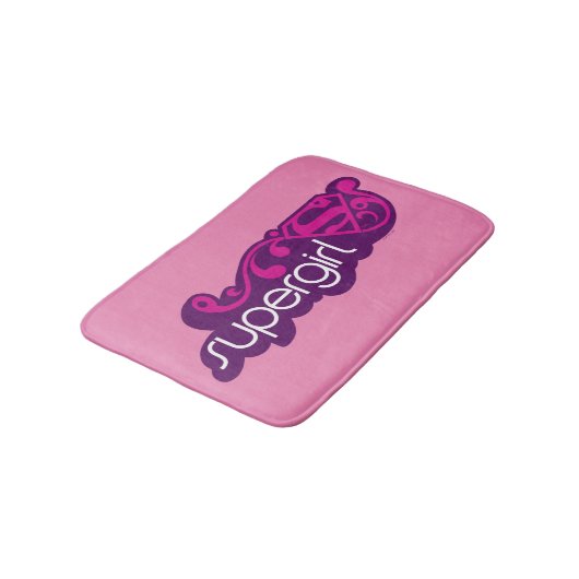 Supergirl Groovy Naam en S-Shield Badmat (Gekanteld)