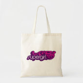 Supergirl Groovy Naam en S-Shield Tote Bag (Voorkant)