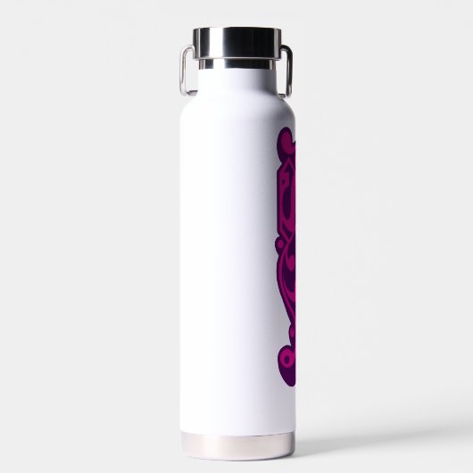 Supergirl Groovy Naam en S-Shield Waterfles (Voorkant)