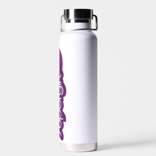 Supergirl Groovy Naam en S-Shield Waterfles (Achterkant)