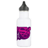 Supergirl Groovy Naam en S-Shield Waterfles (Rechts)