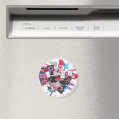 Supergirl Grunge Design Magneet (Insitu (Vaatwasser))