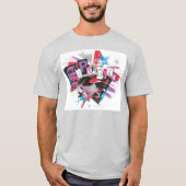 Supergirl Grunge Design T-shirt (Voorkant)