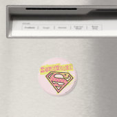 Supergirl Grunge Logo Roze Magneet (Insitu (Vaatwasser))
