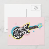 Supergirl Guitar Briefkaart (Voorkant / Achterkant)