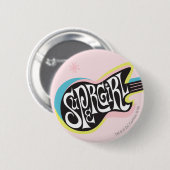 Supergirl Guitar Ronde Button 5,7 Cm (Voorkant /achterkant)