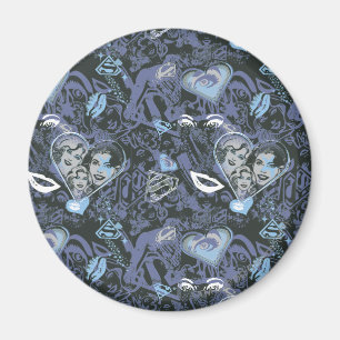 Supergirl Hearts en Lips Patroon Magneet