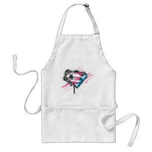 Supergirl Hearts Logo Standaard Schort