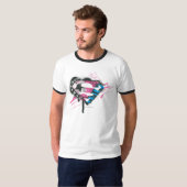 Supergirl Hearts Logo T-shirt (Voorkant volledig)