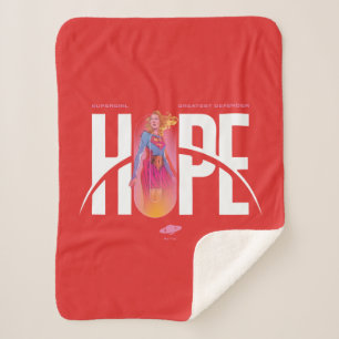 Supergirl Hoop Sherpa Deken