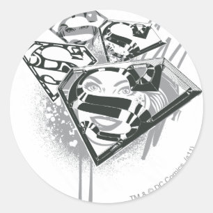 Supergirl Houd het vers 1 Ronde Sticker