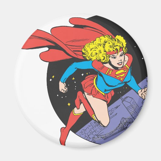 Supergirl in de ruimte magneet (Voorkant)