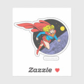 Supergirl in de ruimte sticker (Vel)
