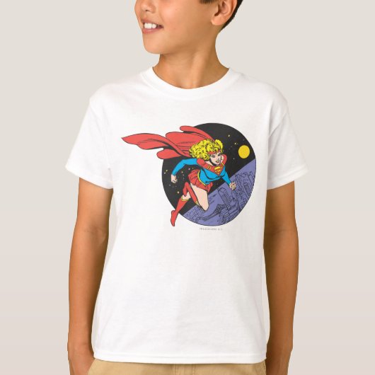 Supergirl in de ruimte t-shirt (Voorkant)