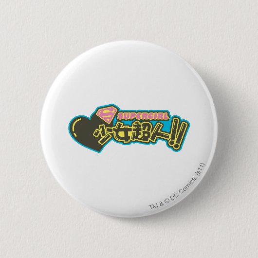 Supergirl J-Pop 2 Ronde Button 5,7 Cm (Voorkant)