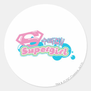 Supergirl J-Pop 3 Ronde Sticker