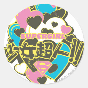 Supergirl J-Pop 4 Ronde Sticker