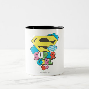Supergirl J-Pop 5 Tweekleurige Koffiemok