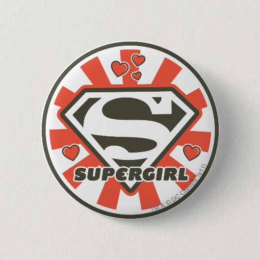 Supergirl J-Pop 7 Ronde Button 5,7 Cm (Voorkant)