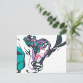 Supergirl Kleur plash Pose 3 Briefkaart (Staand voorkant)