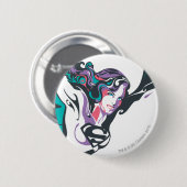 Supergirl Kleur plash Pose 3 Ronde Button 5,7 Cm (Voorkant /achterkant)