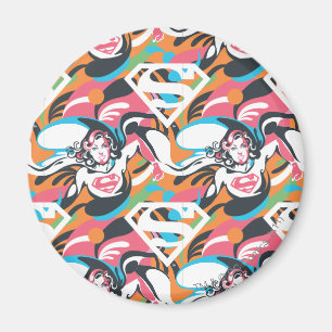 Supergirl kleurenpatroon met schouderriem 4 magneet