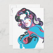 Supergirl kleurstof plash pose 1 briefkaart (Voorkant / Achterkant)