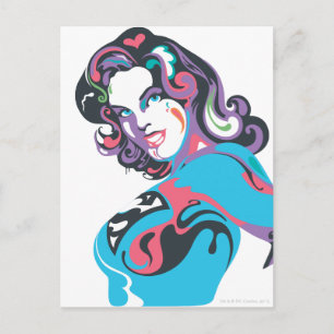 Supergirl kleurstof plash pose 1 briefkaart