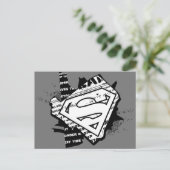 Supergirl krantenpapier S-Shield Briefkaart (Staand voorkant)