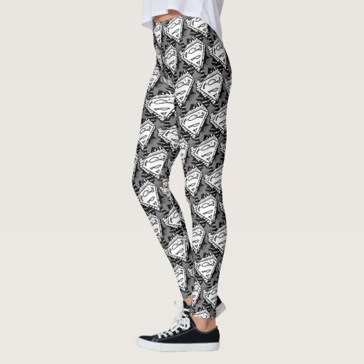 Supergirl krantenpapier S-Shield Leggings (Links)