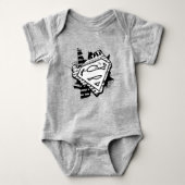 Supergirl krantenpapier S-Shield Romper (Voorkant)