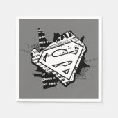 Supergirl krantenpapier S-Shield Servet (Voorkant)