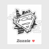Supergirl krantenpapier S-Shield Sticker (Vel)