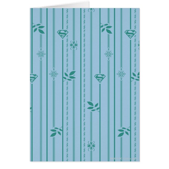 Supergirl Leaf Pattern Blue (Voorkant)