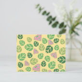 Supergirl Leaf Pattern Briefkaart (Staand voorkant)