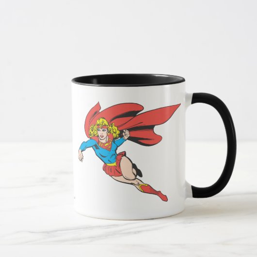 Supergirl Leaps en Punches Mok (Rechts)