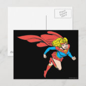 Supergirl leaps Rechts Briefkaart (Voorkant / Achterkant)