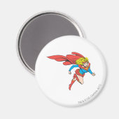 Supergirl leaps Rechts Magneet (Voorkant / Achterkant)