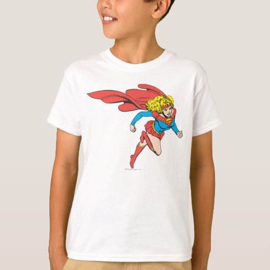 Supergirl leaps Rechts T-shirt (Voorkant)
