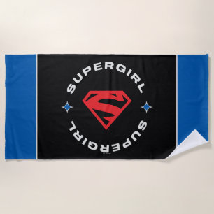 Supergirl Leeftijd van Helden Circle S-Schield Strandlaken