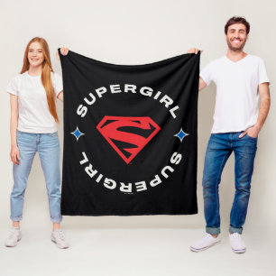 Supergirl Leeftijd van Helden Cirkel S-Shield Fleece Deken